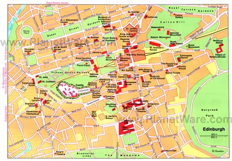 Mapa of Edinburgh .